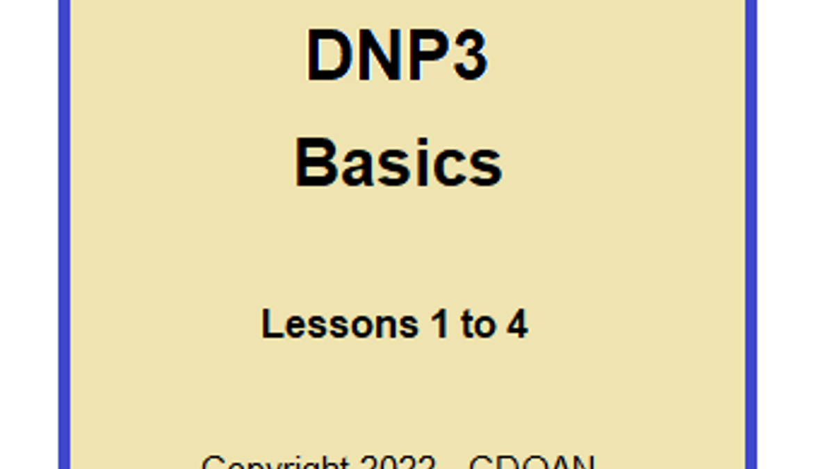 DNP3 Basics, Lessons 1 to 4